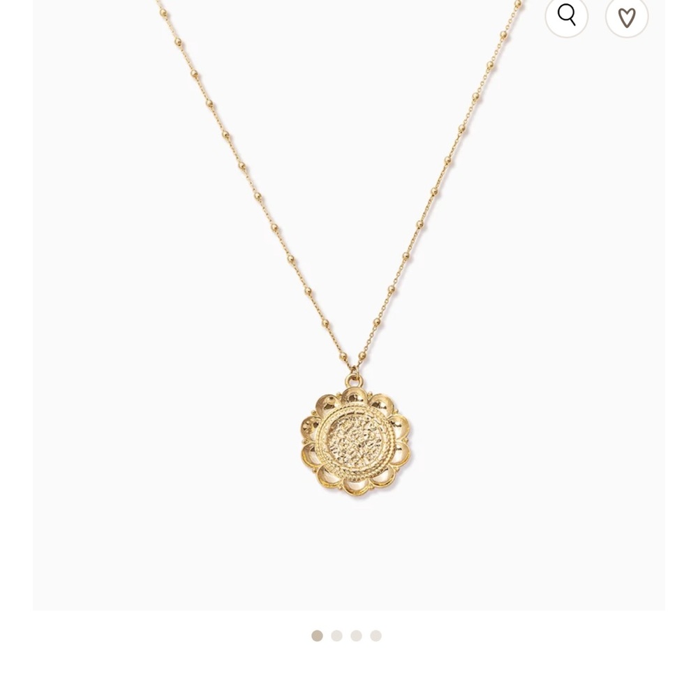 SOLD OUT Achota large gold pendant necklace-